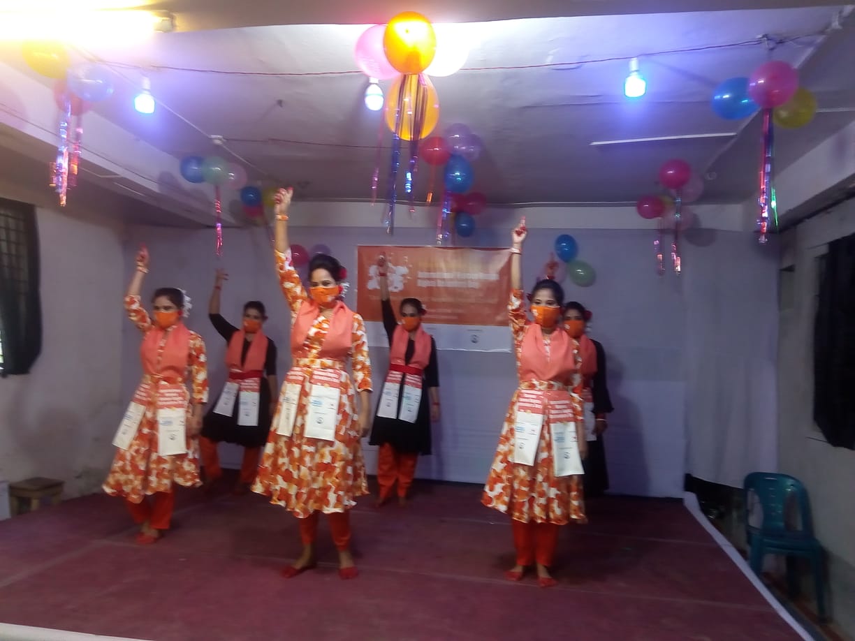 On 29th Nov' 20, TARANGO celebrated 16 days Activism of “International Women Human Rights Defenders Day” Shelter Home women & girls performed a colorful performance 